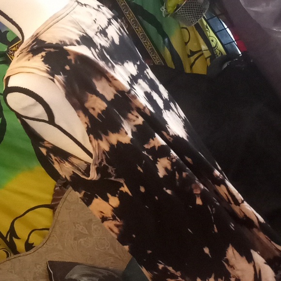 Grunge Goth bleach dyed Dress - Picture 4 of 5